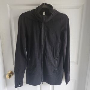 LULULEMON Hooded Stride Jacket Stand Up Collar Full Zip Yoga Athletic Running